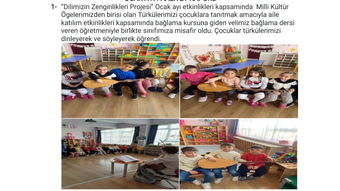 DİLİMİZİN ZENGİNLİKLERİ PROJEMİZ,